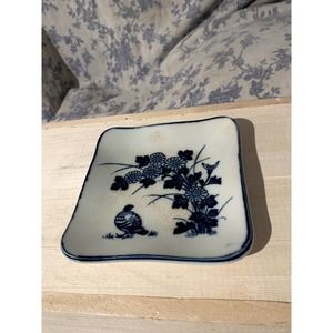 *CLEARANCE* OMC Japan Vintage Square Ceramic Dish with Bird